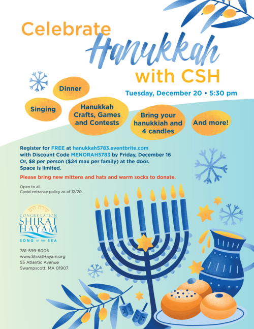 Banner Image for CSH/CJE Hanukkah Celebration at CSH